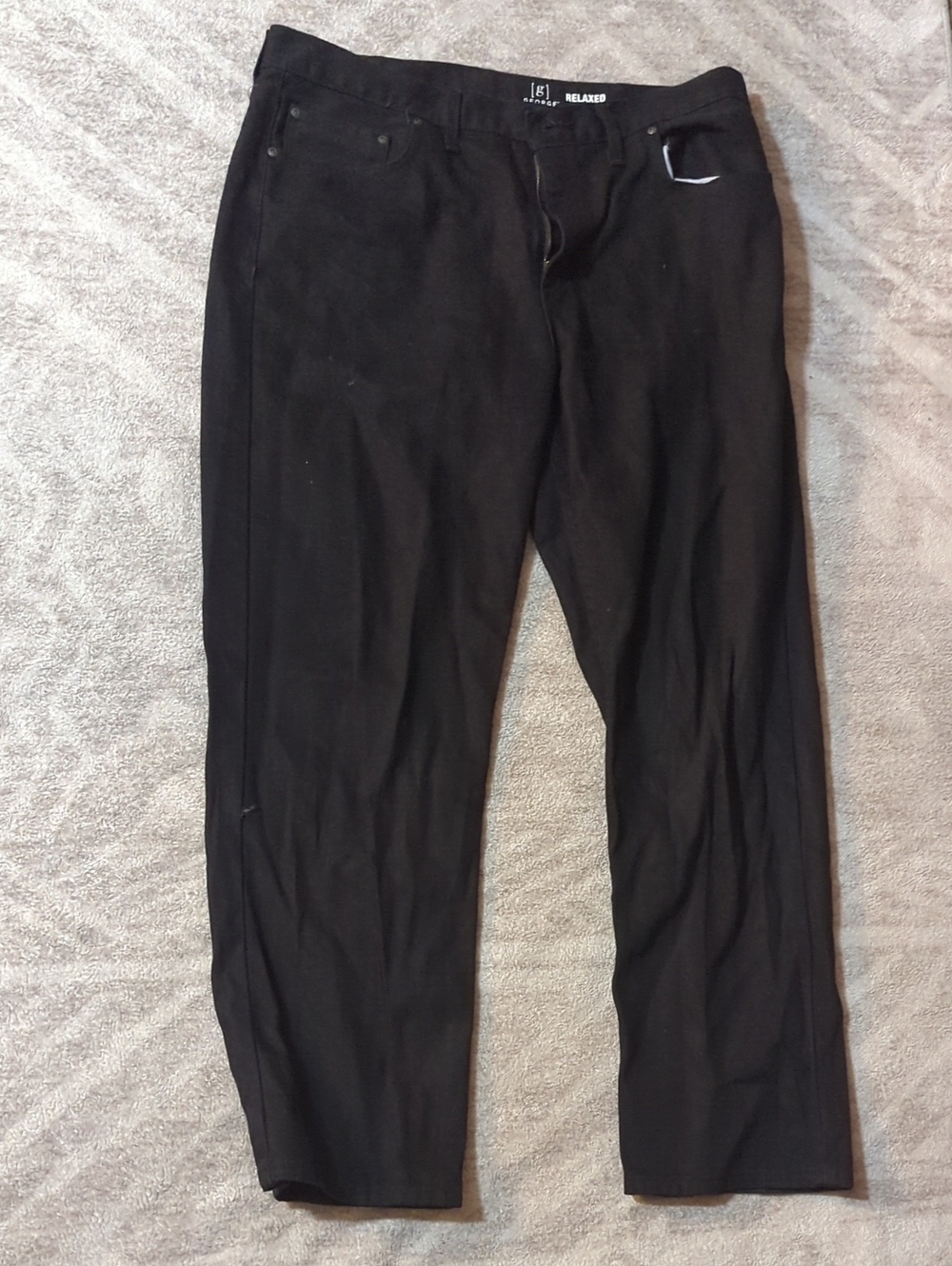 George Relaxed Fit Black Men’s Jeans